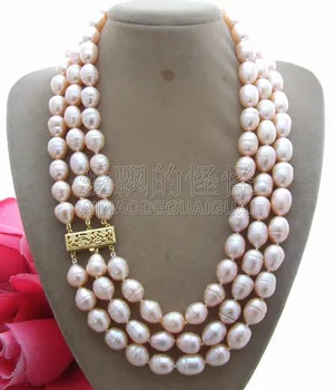 

N101606 18" Natural 13MM Pink Pearl Necklace