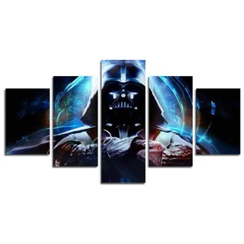 

5 panel modern art wall Star Wars movie poster wall decoration painting fine art print on canvas