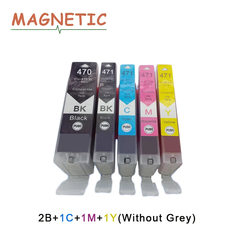 5X PGI470 CLI471 совместимый чернильный картридж для Canon ts5040 PIXMA MG5740 MG6840 MG7740 картриджи