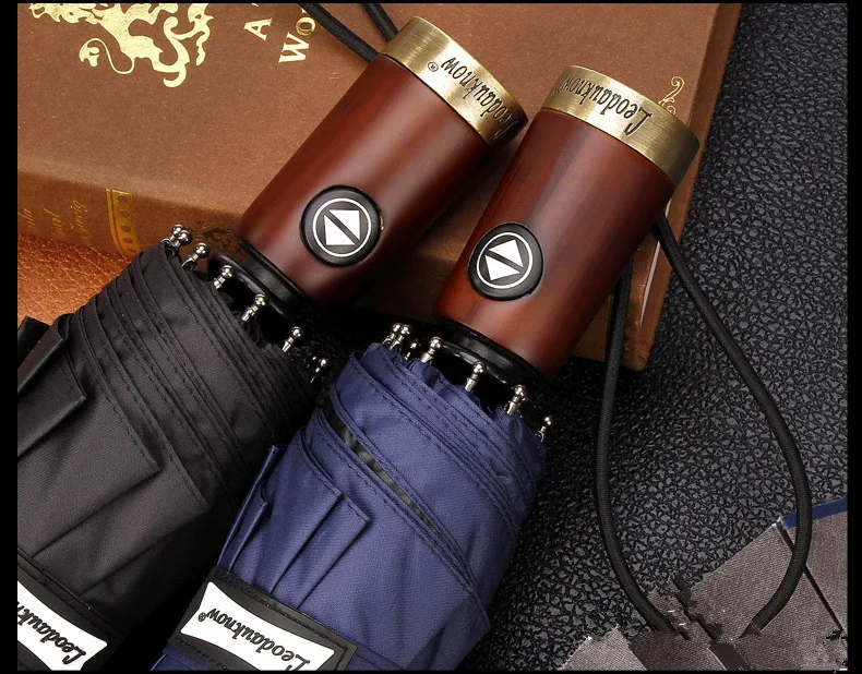 

10 Rib Strong Automatic men's umbrellas folding /windproof male parasol umbrellas rain three folding