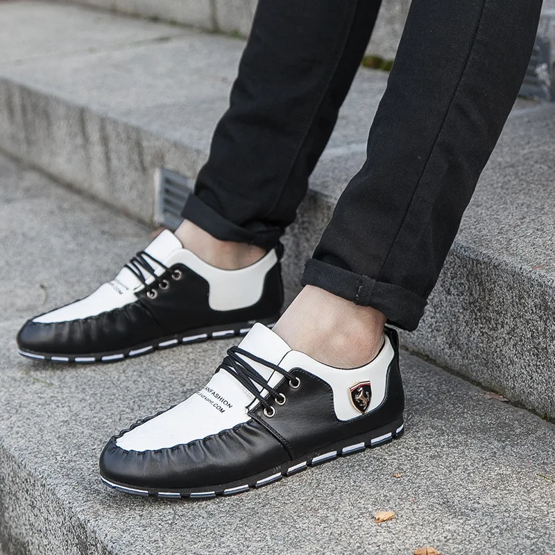 Sycatree Spring and Summer Men's Casual Shoes Breathable Leather Shoes Ferrary Shoes loafers men sneakers zapatos de hombre Sycatree Spring and Summer Men's Casual Shoes Breathable Leather Shoes Ferrary Shoes loafers men sneakers zapatos de hombre