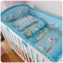 Акция! 9 шт. хлопок Симпатичные Детская кроватка кроватки Постельное белье для детей, Пеленальные принадлежности Набор распускать, 120*60/120*70 см