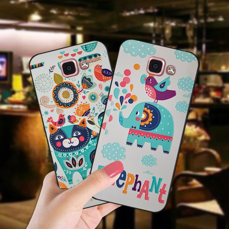 

Cute Animal Soft Silicone Case For Samsung Galaxy A9 Pro A9100 Anti-knock 360 Full Protection TPU Cover For Galaxy A9 2016 Cases