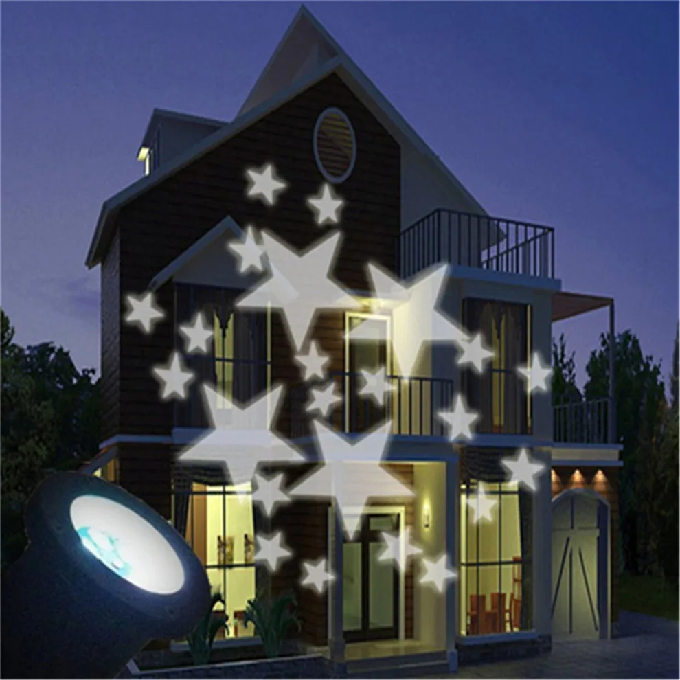 Рождественский теплый белый Звездный проектор светодиодный лазерный Noel Lumiere