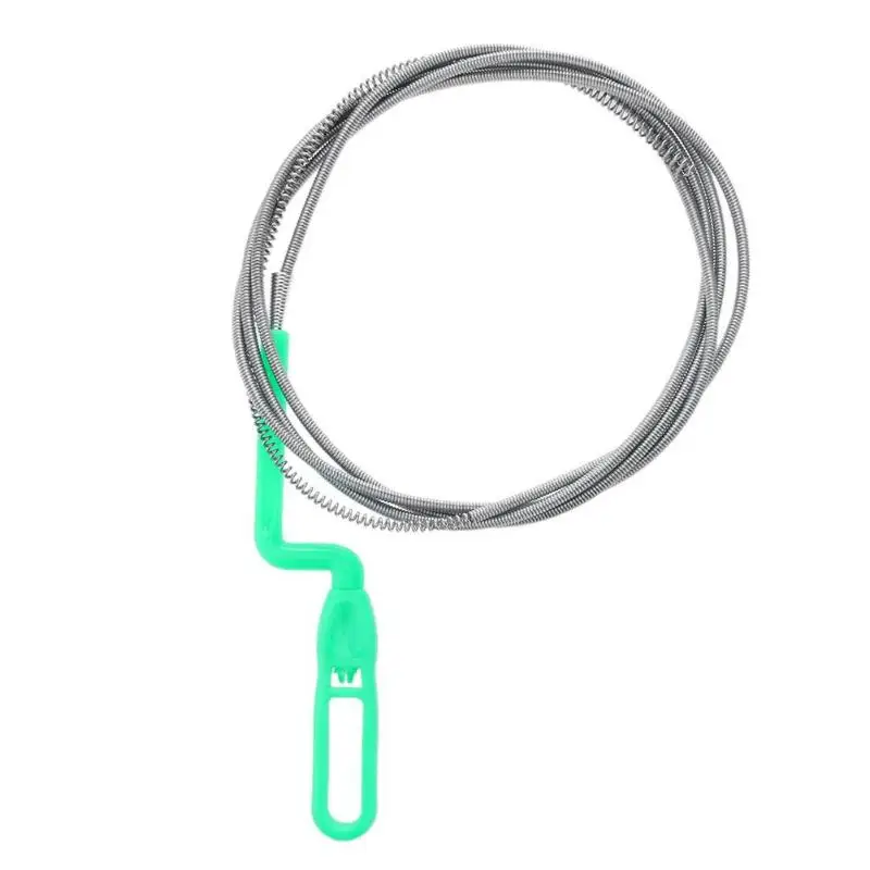 Long Sewer Cleaning Wire Spring Home Bendable Sink Tub Toilet Dredge Pipe Snake Removal Clog Hair Filter Drain Cleaners Tools