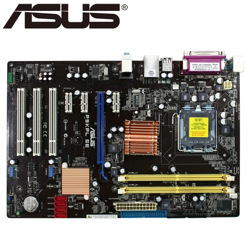 Настольная Материнская плата Asus P5KPL SE P31 Socket LGA для 775 Core Pentium Celeron DDR2 4G ATX UEFI BIOS