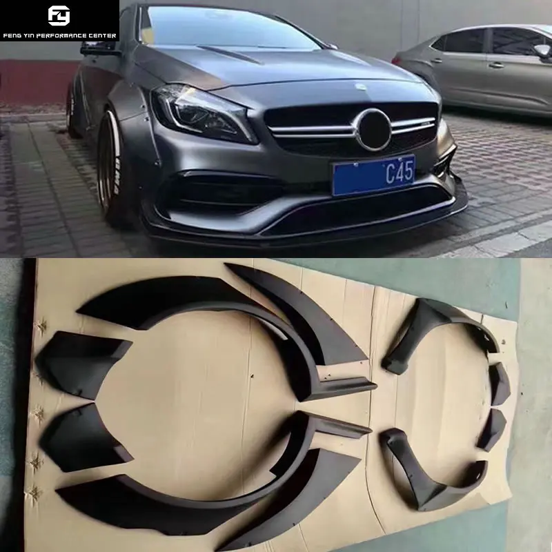 28413.59руб. 28% СКИДКА|W176 200 A260 A45 Широкий комплект кузова автомобиля колеса брови для Mercedes Benz W176 A250 A180 A45 2013UP-in Наборы для тела from Автомобили и мотоциклы on AliExpress 