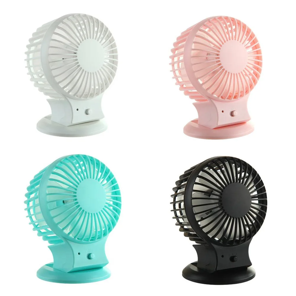 

New USB Fan Cooler Cooling Fan Low Noise Compact Handheld Double Blades Rechargeable Handy Small Desk Desktop USB Cooling Fan