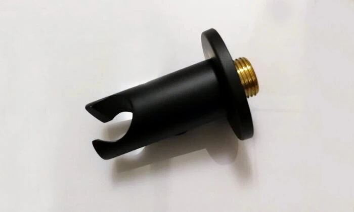 Латунный круглый ручной душ черная матовая отделка соединитель душа blck настенный держатель ручной водосберегающий душ для ванной IS336