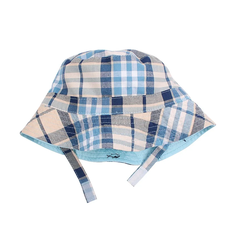 Cute Fish Baby Boys Hat Cotton Bucket Hat For Boys Spring Summer Kids Sun Cap Beach 2 Side Children Cap 0-4Y Baby Boys Clothing (37)