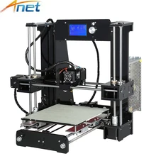 Anet A8 A6 Impresora 3D Impresora Reprap Prusa i3 Aluminio Semillero DIY Kit con 1 KG filamento Impresora 3D 16 GB/8 GB Tarjeta SD LCD + Herramientas