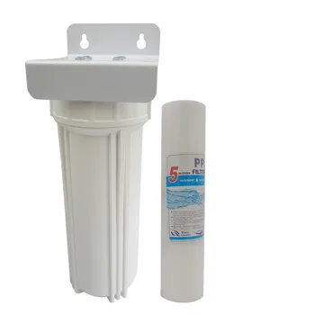 10 inch single stage filter with PPF cotton to protect purifier 1/4"pre-filter with1/4" fast connection and iron hanger
10 inch single stage filter with PPF cotton to protect purifier 1/4"pre-filter with1/4" fast connection and iron hanger