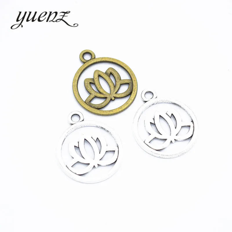 YuenZ 65pcs lotus Charm металлические подвески для творчества изготовления ювелирных