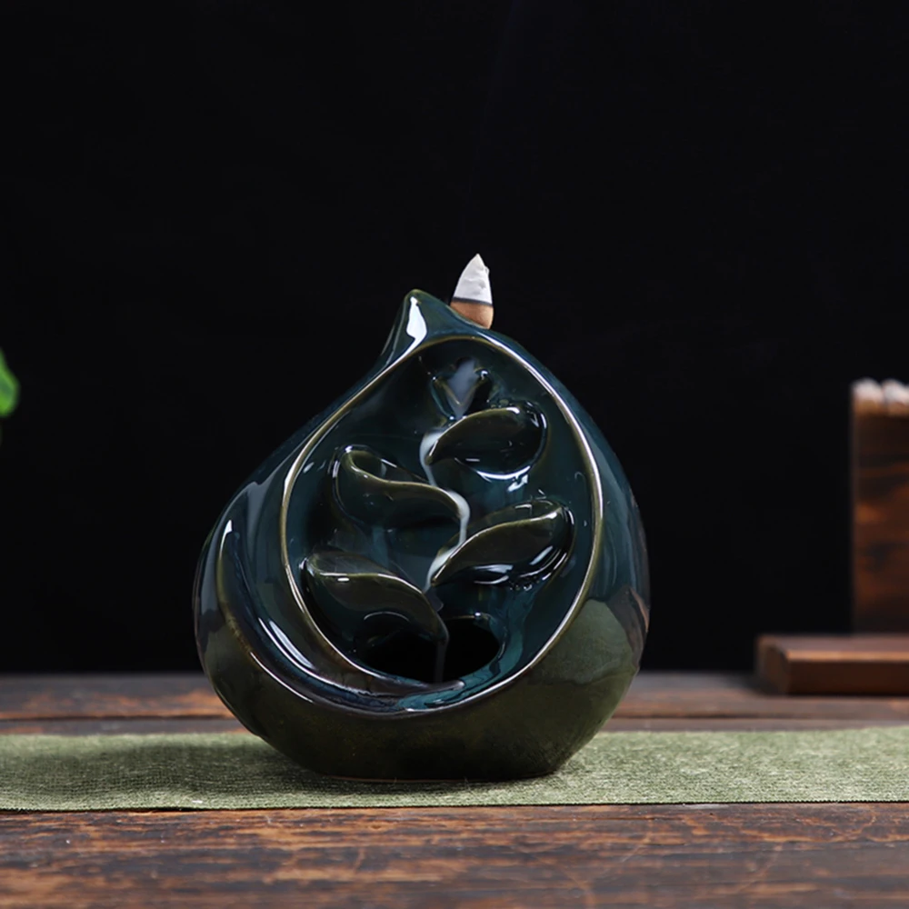 

Ceramic Incense Holder Creative Backflow Incense Burner Home Living Room Decoration Ornament