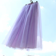 Модная фатиновая юбка до пола на свадьбу; Лавандовая верхняя юбка для девочек; пышная юбка-пачка для взрослых; юбка для танцев; юбка-американка; Faldas Saias Jupe