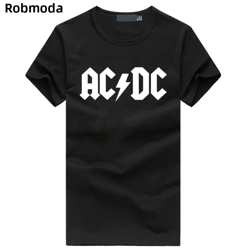

2019 New Camisetas lette band rock T Shirt Mens acdc Graphic T-shirts Print Casual Tshirt O Neck Hip Hop Short Sleeve cotton Top