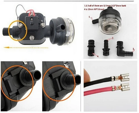 SURFLO KDP-30A DC 12 В высокое всасывание 1,8 м Сантопрен мембрана водяной насос 10LPM 2.8GPM для морской, RV, сельского хозяйства, автомойки