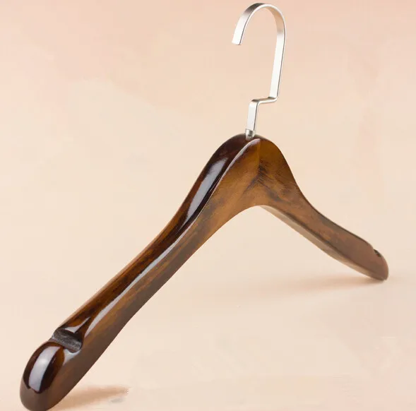 Buy 5pcs Luxury wood suit hangers for woman thick