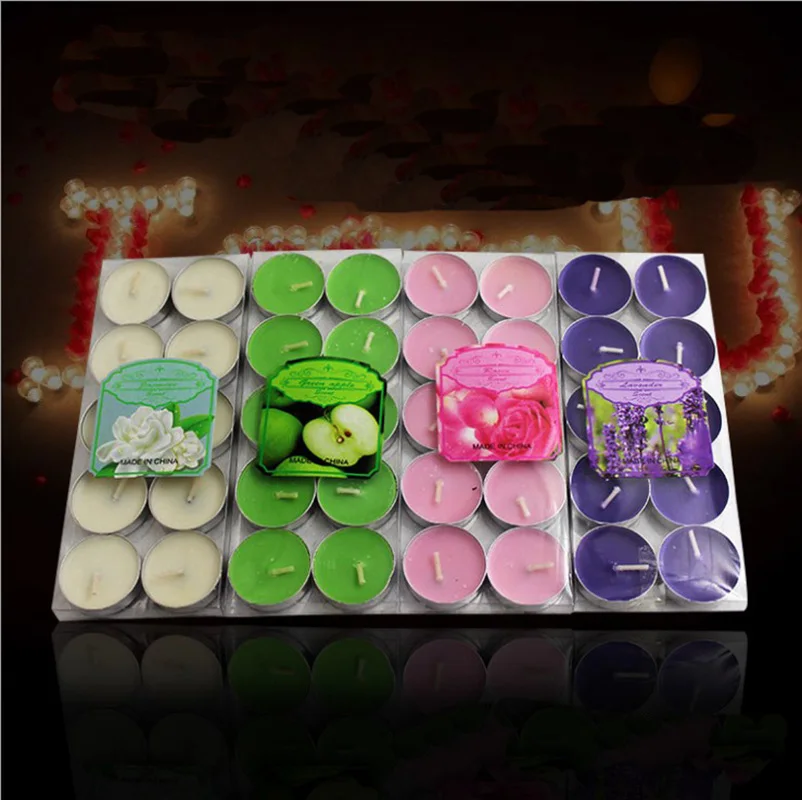 10pcs Aromatherapy candle cylindrical butter candle wedding birthday