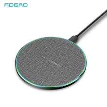 Беспроводное зарядное устройство FDGAO 10 Вт Qi Быстрая быстрая зарядка для iPhone X XR XS Max 8 samsung Galaxy S10 S9 S8 Note 9 Xiaomi usb зарядное устройство