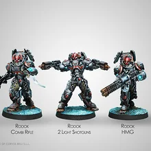 [Loong Way Miniatures] Corvus Belli Infinity 0558 RODOK, усиленное Наложение отряд 32 мм Металлические Миниатюрные