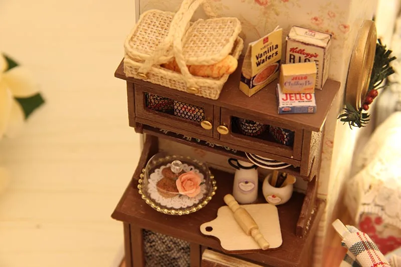 Кукольный дом Миниатюрный Мебель наборы игрушка 3D Деревянный миниатюрный кукольный домик игрушечные лошадки с пылезащитный чехол для