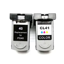 1 компл. PG-40 CL-41 заменяемая картридж PG40 CL41 для Canon PIXMA IP2500 IP2600 MX300 MX310 MP160 MP140 MP150