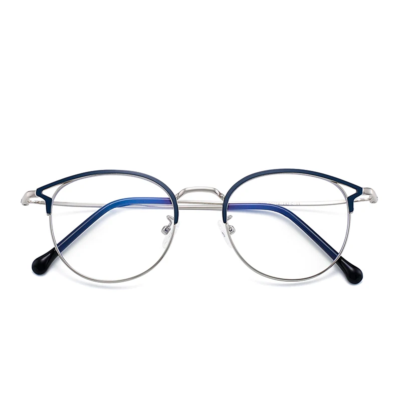 JM дизайнерские голубые легкие блокирующие компьютерные очки металлические круглые солнцезащитные очки кошачьи глаза для женщин уменьшают нагрузку на глаза