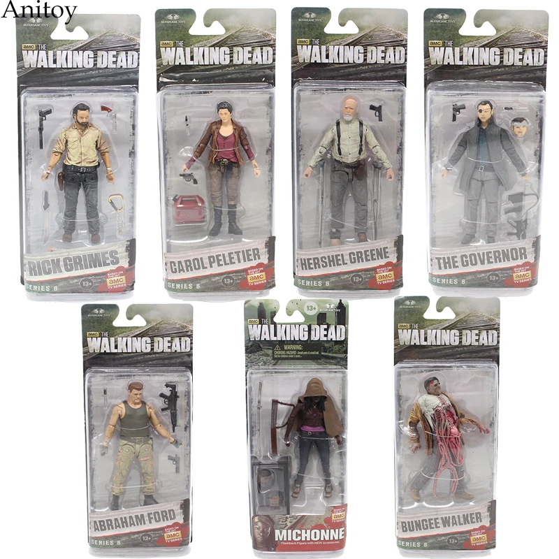 

AMC TV Series The Walking Dead Abraham Ford Bungee Walker Rick Grimes The Governor PVC Action Figure Collectible Toy KT1601