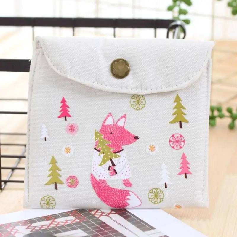 حذاء مدرسة بناتي من القماش حفاضات فوط صحية حقيبة التخزين الفوط الصحية منشفة الحيض الصحية عمة حقيبة مفتاح محفظة نسائية للعملات المعدنية الائ...