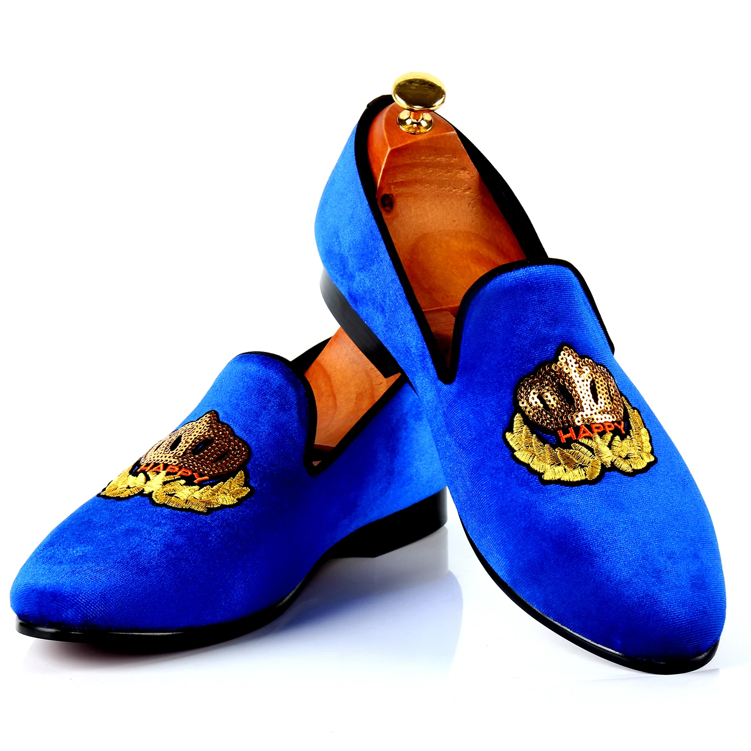 Harpelunde Fashion Shoes Men For Wedding Prince Albert Slippers Velvet ...