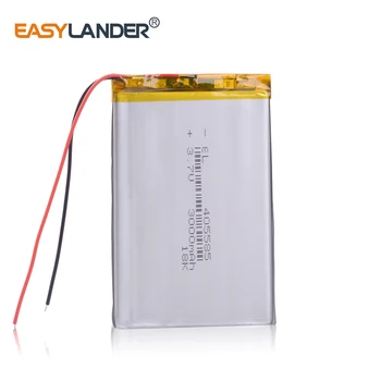 

3.7V 405585 PLIB Polymer Lithium Li Ion Li-po Rechargeable 3000mAh Battery Durable For Tablet Pc Power Bank E-book power bank