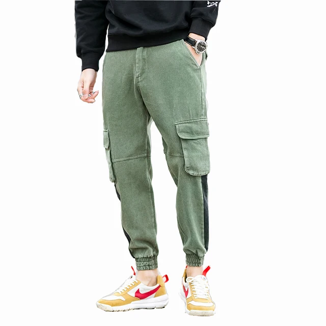 2018 Vintage Mens Cargo Pants Japan Style Multi Pocket Sweatpants Men Streetwear Hip Pop Long 2018 Vintage Mens Cargo Pants Japan Style Multi Pocket Sweatpants Men Streetwear Hip Pop Long