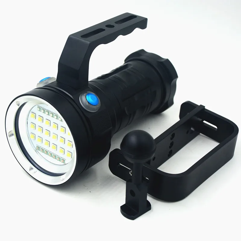 Светодиодный фонарик для дайвинга 80 м 18* XM-L2 светодиодный фонарь для видеокамеры