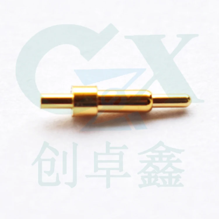 

2.0*9.5mm male battery chargeing brass PCB contact pin pogo pin connector