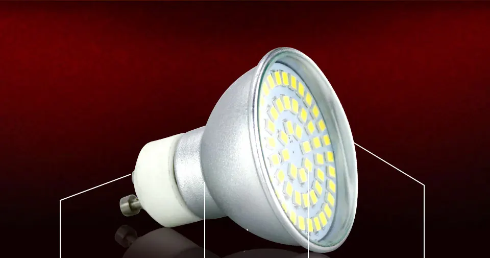 GU10 MR16 светодиодные лампы 10-30 В 110 В 220 В высокой люмен 2835 SMD чип 36 54 72leds GU10 LED Ампуле Алюминий свет без мерцания