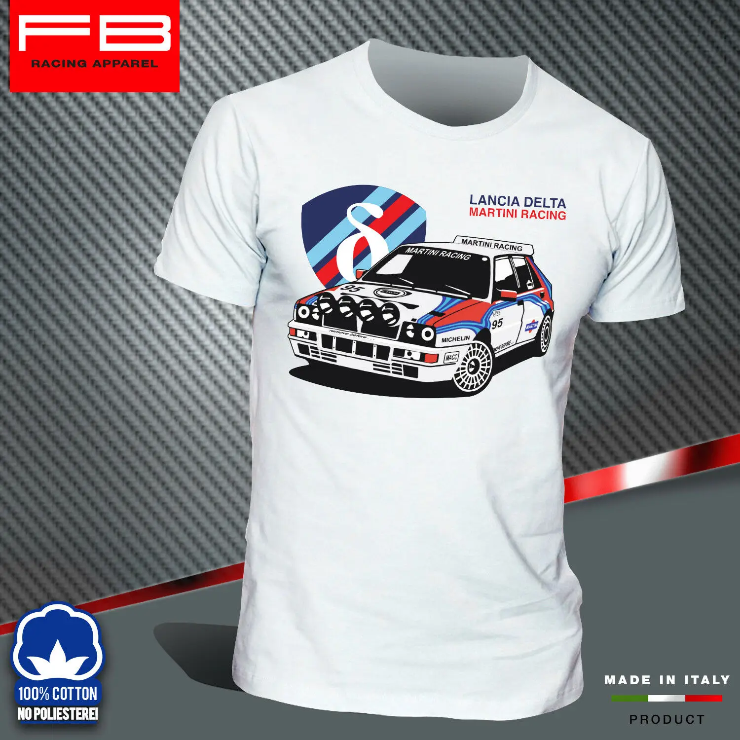 Модная футболка Lancia Delta Martini Evoluzione Hf Integrale Rally Legend 2019|Футболки| |