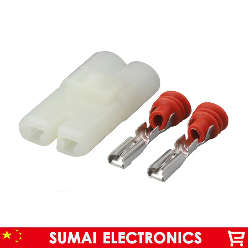 

2 Pin 2.3mm male Car connector plug,2.3mm Car electrical connector for car motorcycle Truck etc.