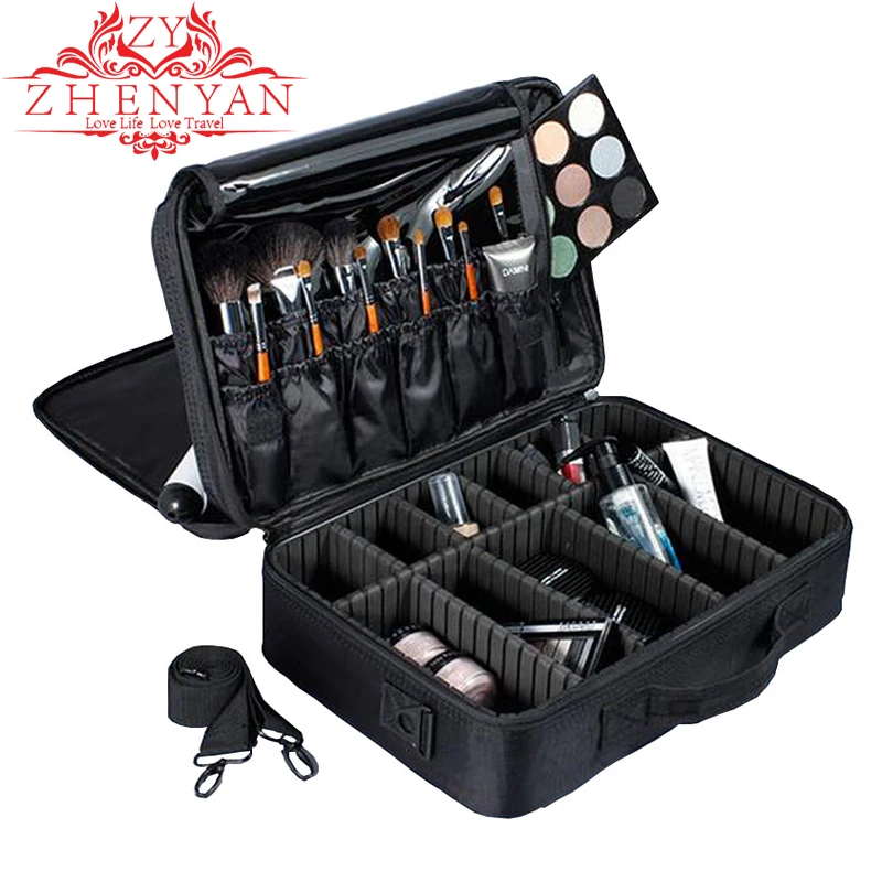 Продажа Professional Makeup Organizer косметический чехол для путешествий Высокая емкость женский Make Up Box Bolso Mujer хорошие туалетные чемоданы для хранения