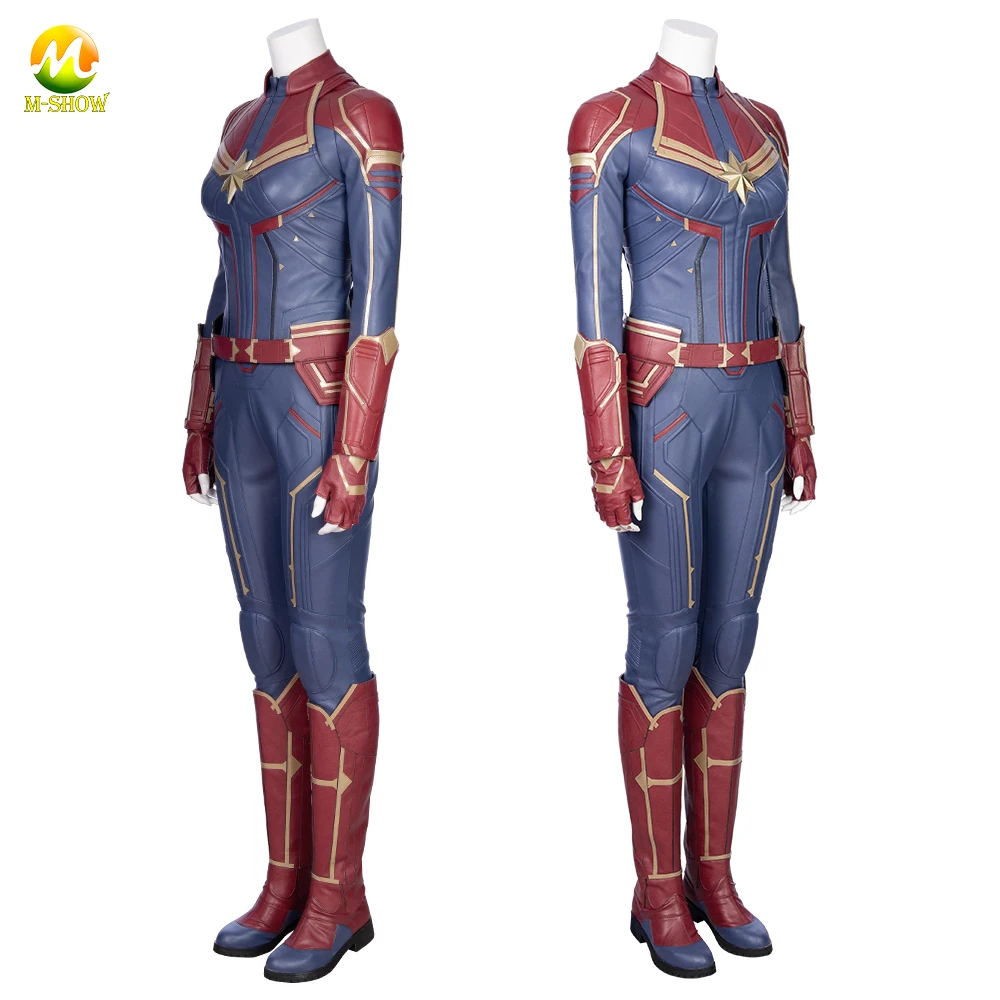 Captain Marvel Cosplay Costume - Custom Made Jumpsuit Outfit for Women, Carol Danvers Halloween Costume image 2