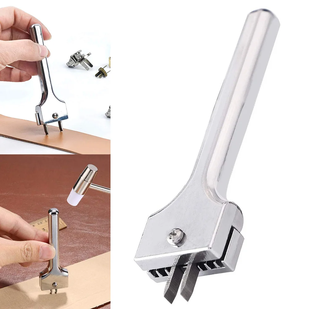 

Hot Adjustable Fork Puncher Hole Punch Tool Magnetic Button Clasp Install Tool Craft LSK99