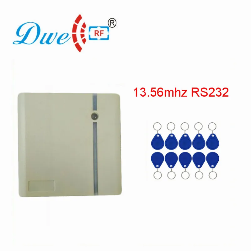 

DWE CC RF Rfid Proximity Card Reader 13.56mhz MF Wiegand RS232 RS485 Scanner For Access Control System D203M