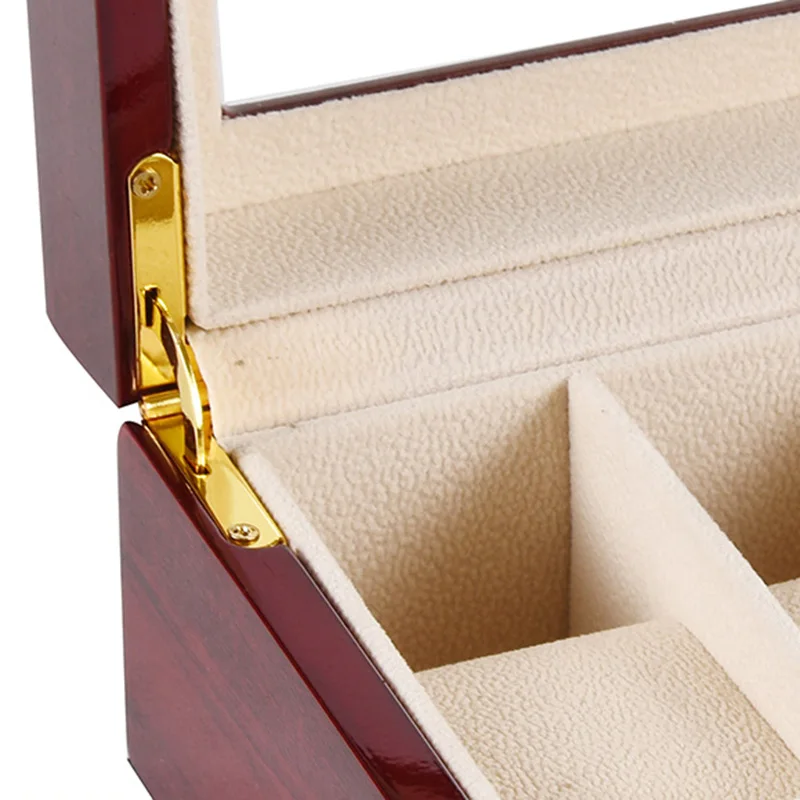 3-Slot Wooden Watch Watch Box Rectangular Storage Box For Expensive Watch Display Series 3G