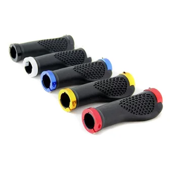 

1 Pair MTB Road Bicycle Ergonomic Anti-Skid Rubber Handlebar Grips With Soft Cushion Lock On Handle Grip Bike Accessories RR7225