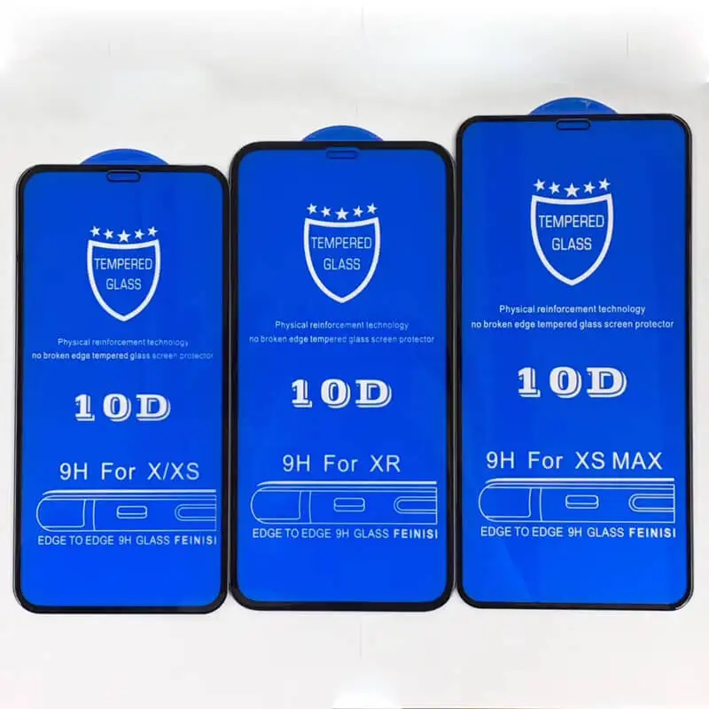 10D protective glass for iPhone 6 6S 7 8 plus X glass on iphone 7 6 8 X R XS MAX screen protector iPhone 7 6 screen protection XR (8)