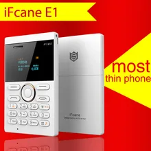 IFcane E1 GSM Маленький русский, немецкий, французский итальянский, турецкий, арабский FM MP3 Вибрация ультра тонкая карта Мини Сотовые телефоны русский ключ