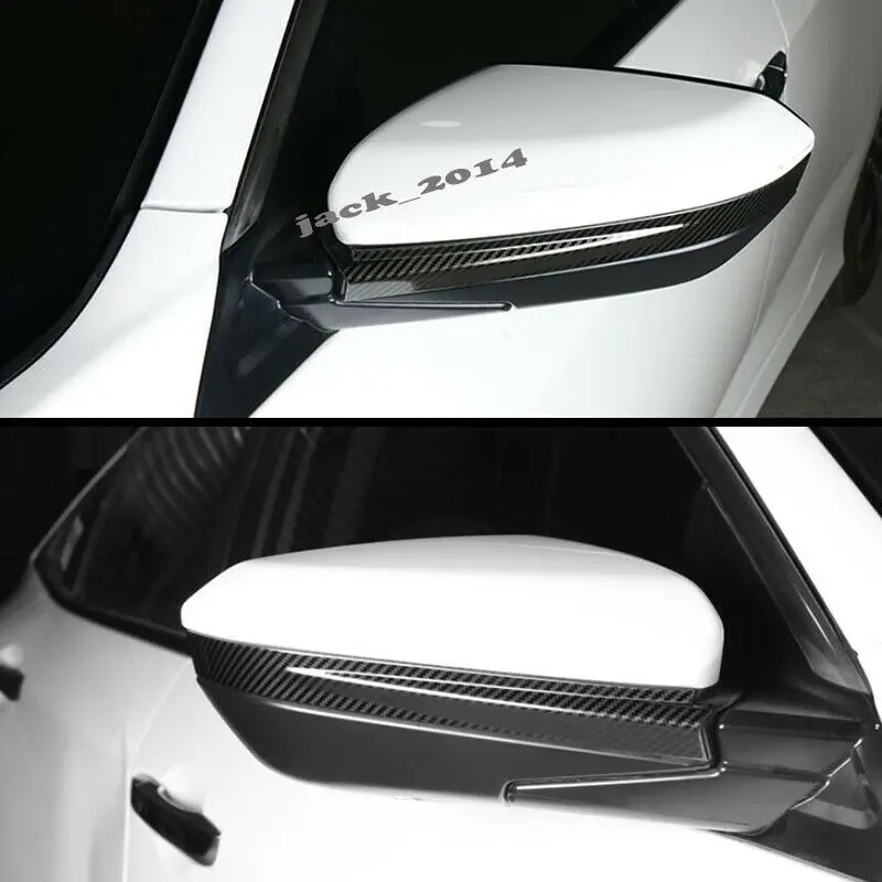 Накладка зеркала заднего вида из углеродного волокна для Honda Civic 10th