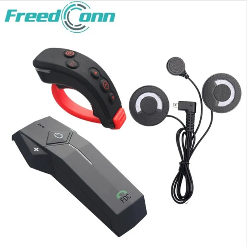 Bluetooth гарнитура для мотоциклетного шлема FreedConn с функцией NFC и FM радио пультом