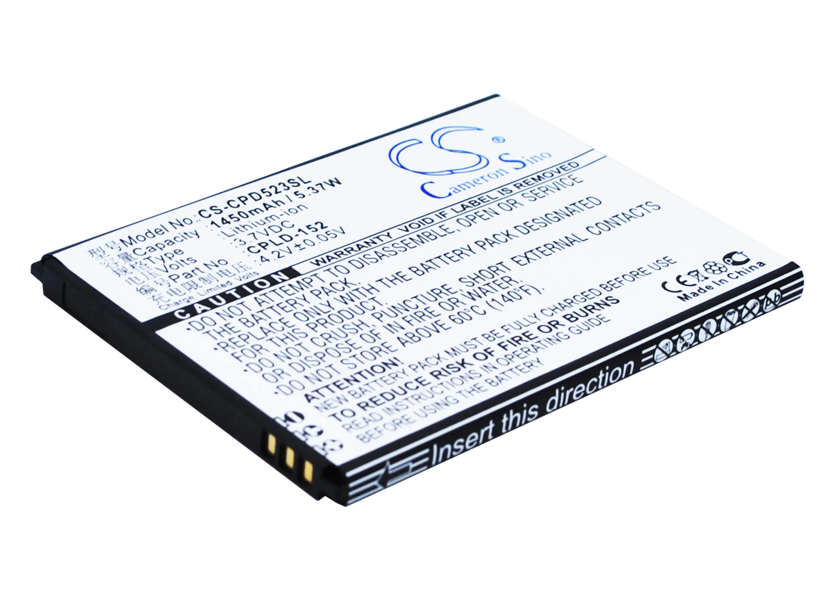 Аккумулятор Cameron Sino 1450 мАч для смартфона Coolpad 5263 5360|Аккумуляторы мобильных
