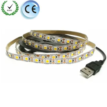 

USB 5V LED Strip SMD 2835 1M 2M 3M 4M 5M 24KEY 3KEY RGB Green Red Blue Christmas Flexible TV Background nighting Lighting